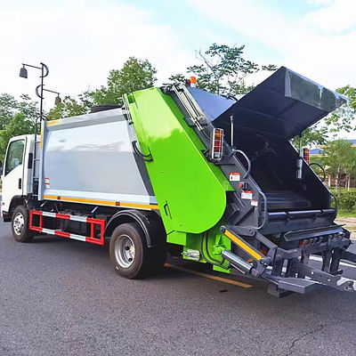 ISUZU Chassis 10m3 Máy nén xe tải rác Lưu trữ thùng rác Xe tải 8 tấn