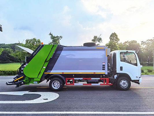 ISUZU Chassis 10m3 Máy nén xe tải rác Lưu trữ thùng rác Xe tải 8 tấn