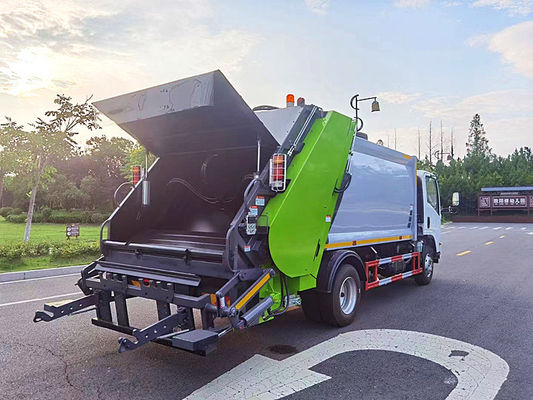 ISUZU Chassis 10m3 Máy nén xe tải rác Lưu trữ thùng rác Xe tải 8 tấn