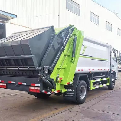Dongfeng 8m3 Máy nén rác xe tải Lưu trữ thùng rác xe tải đổ rác