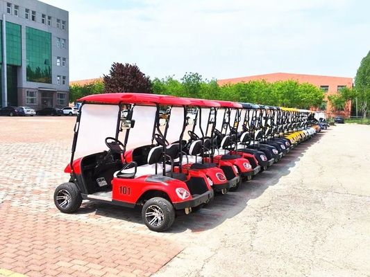 Điện 4 chỗ ngồi Golf Club xe xe golf xe 30km / h pin chạy đường phố pháp lý