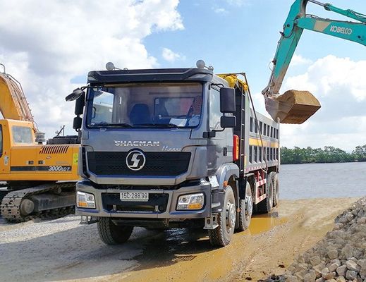 Shacman Dongfeng Sinotruck 6X4 Xe tải lăn hạng nặng 8X4 Euro 3 12 Lốp