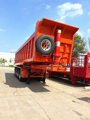 Weichai động cơ chứa tùy biến và máy kéo phẳng Dump Truck Semi-trailer