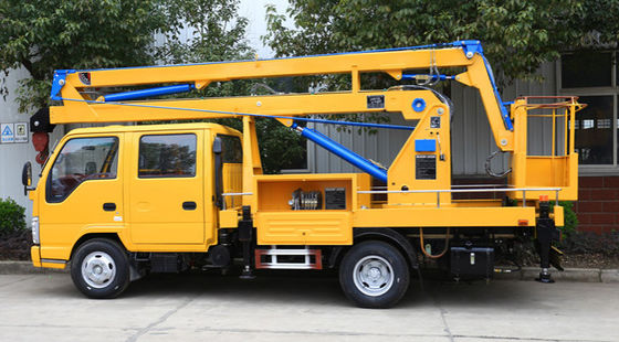 ISUZU Sinotruk Chassis Aerial Working Truck 12 Folding Boom Aerial Work Vehicle Với giá nhà máy