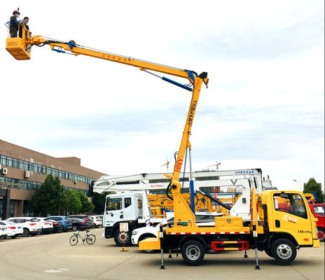 ISUZU Sinotruk Chassis Aerial Working Truck 12 Folding Boom Aerial Work Vehicle Với giá nhà máy
