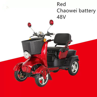 Xe điện bốn bánh gia đình xe tay ga nhỏ xe điện ba chỗ điều chỉnh cho người lớn và người cao tuổi cho giải trí